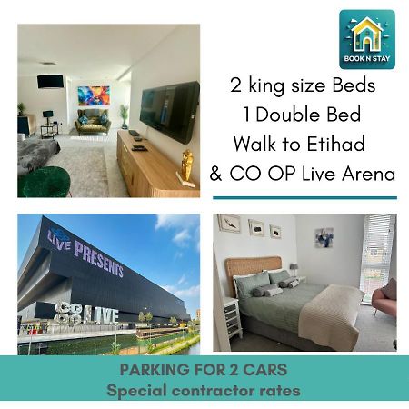 Ao & Etihad Stadium 6 Guest Stay- 3 Bedroom Central House With Parking & Wi Fi Manchester Zewnętrze zdjęcie