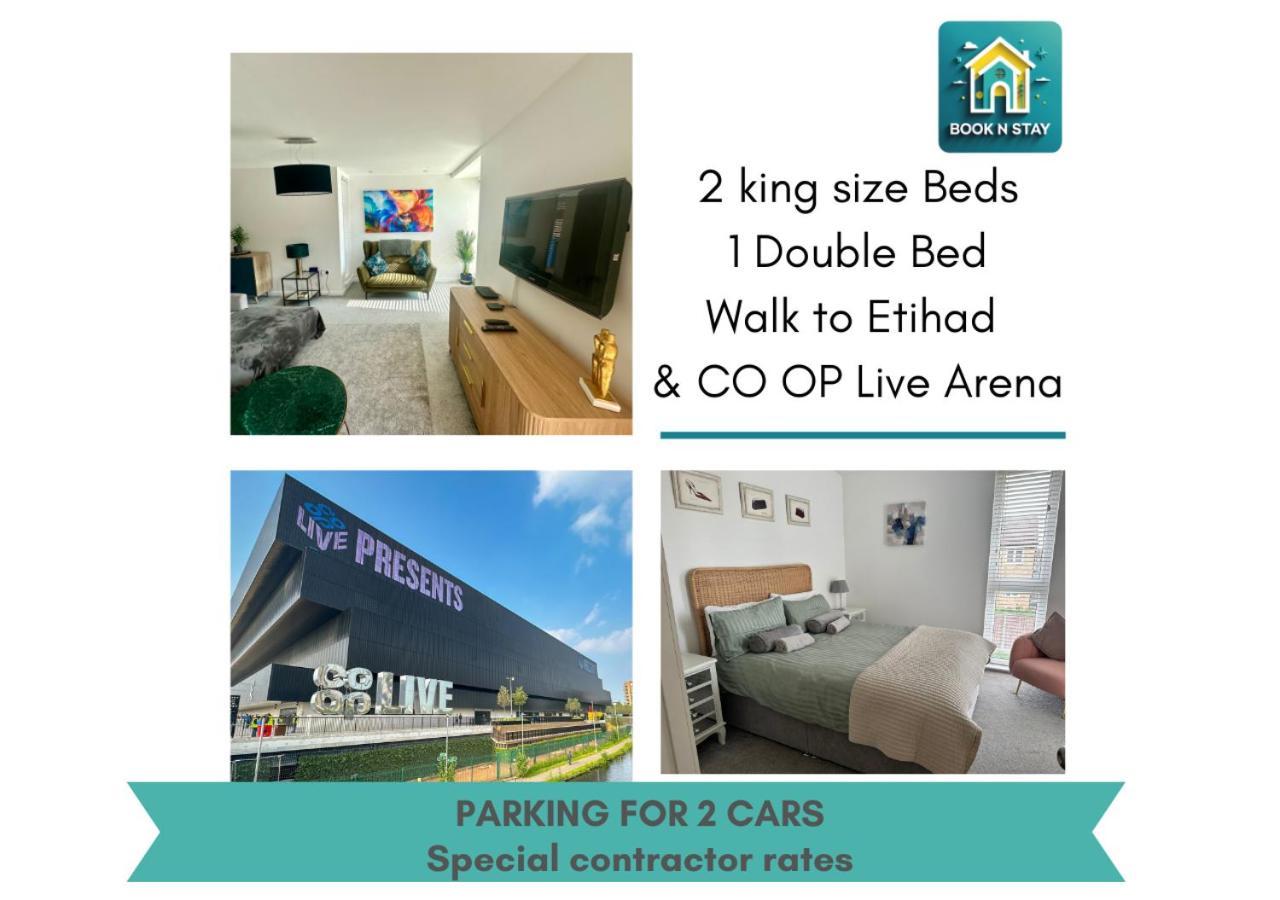 Ao & Etihad Stadium 6 Guest Stay- 3 Bedroom Central House With Parking & Wi Fi Manchester Zewnętrze zdjęcie